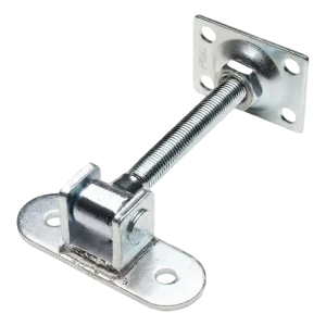 PSG verstelbaar poortscharnier M16 met schild 115×40 mm en beugel 75×55×3 mm