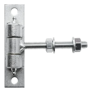 Verstelbaar poort scharnier M12 verzinkt – beslag 130×30 mm