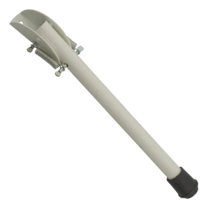 Stalowa veerbelaste deurklem 160 mm – wit