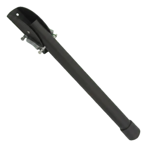 Stalen zwarte deurstopper zwart 320 mm – veersysteem ondersteuning voor deuren en poorten