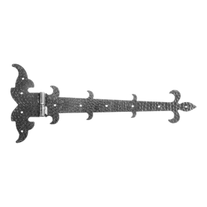 Postal – decoratief bandijzerscharnier links staal 525 × 225 mm