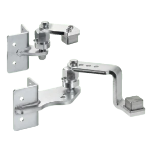 Comunello set poortscharnieren voor lassen op paal 50×50 mm – rechts, voor oplopende hellingen