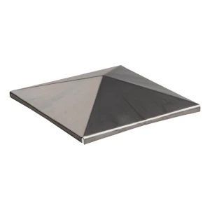 Postal – envelop dakkapje van staal voor hekpaal 150×150 mm