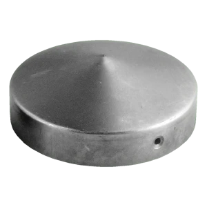 Ronde stalen kap voor hekpaal Ø 60 mm – onbehandeld