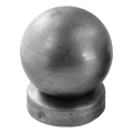 Stalen hekwerkkapje voor paal Ø 48 mm met decoratieve bol Ø 60 mm 001-591 (1)