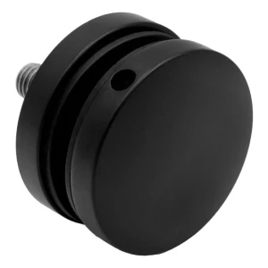 Puntbevestiging voor glas 8-17,52 mm Ø 50/8/M10x50 AISI 304 plat systeem zwart