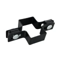 Tussenbeugel voor hekpanelen 40x60 zwart GPV-700-02 (1)