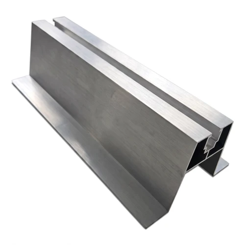 Schuin trapeziumbrugstuk met EPDM-afdichting H63 L330 – aluminium dakadapter PV 001-776 (1)