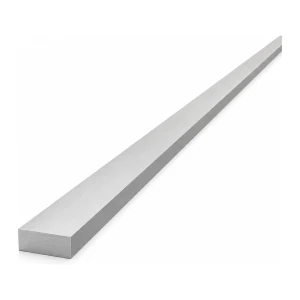 Aluminium platte staf EN AW-6060 T64, 20×8 mm, lengte 2000 mm