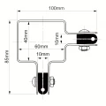 Hoekbeugel voor omheiningspaaten 60x40 groen GPV-700-08 (3)
