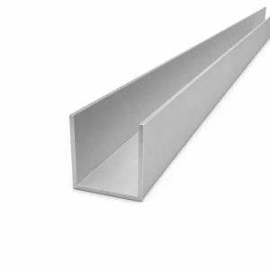 Aluminium U-profiel 40×40×2 mm – C/U-profiel EN AW-6060, lengte 2000 mm