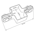 Tussenbeugel voor omheiningspanelen 60x40 antraciet grafiet GPV-700-01 (3)
