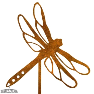 Zawieszalnia – tuintdecoratie Libelle van cortenstaal XL 19×99 cm