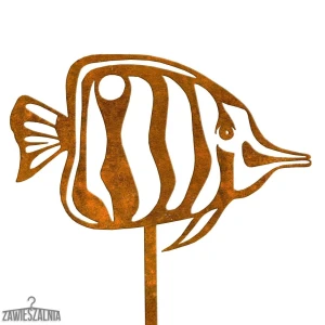 Tuinbijoeterie – tuindecoratie Vis Ambroży XL van cortenstaal 22×94 cm