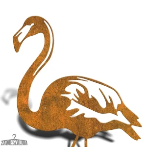 Zawieszalnia – tuindecoratie Flamingo XXL van cortenstaal 97 cm
