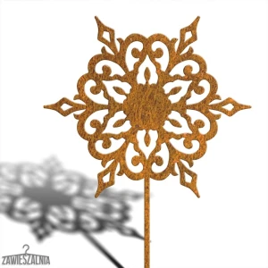 Zawieszalnia – tuindecoratie roestige Sneeuwvlok XL 93 cm, corten staal