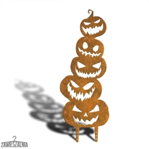 Tuinsteker – tuindecoratie Stracho Pompoenen XL 78 cm, halloween decoratie van cortenstaal