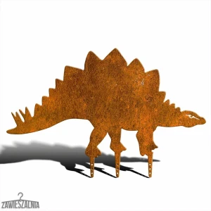Zawieszalnia – tuindecoratie Stegosaurus XXL van cortenstaal 90,5 × 58,5 cm