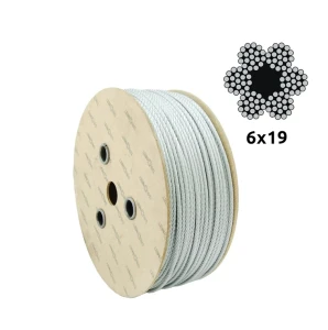 Verzinkte staalkabel Ø10,0 mm 6×19 met vezelkern FC