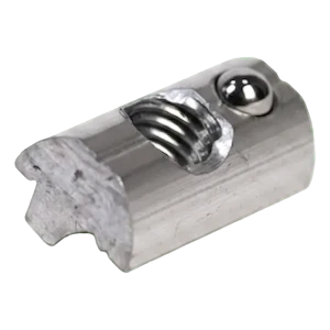 Schuifmoer M8 met veerkogel voor PV-profiel – aluminium 6060
