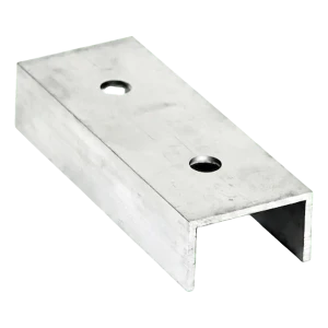 PV montageprofielverbinder aluminium 120 mm – U-profiel 25×45×25