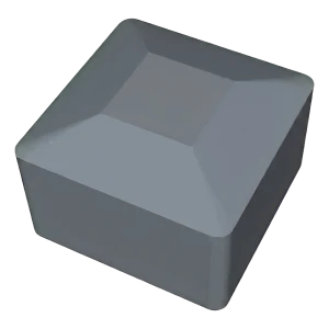 Grijze eindkap LLDPE voor PV-montageprofiel 40×40 mm – type 1