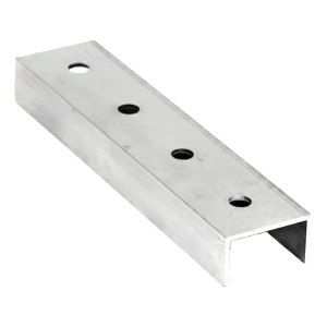 Verbindingsstuk PV-montageprofiel aluminium 20 cm – U-profiel 25×45×25 mm
