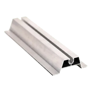 Aluminium trapezium montageprofiel H-40 met EPDM 400 mm voor daken met trapeziumplaat