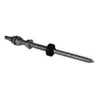 Dubbele schroefdraadbout M10×200 A2 voor PV-adapters en driehoeken met EPDM-afdichting