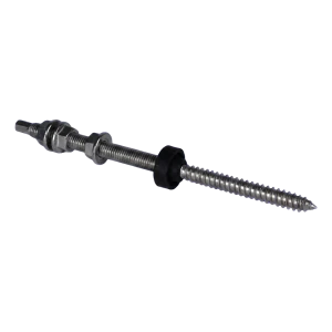 Dubbele schroefdraadbout M10×200 A2 voor PV-adapters en driehoeken met EPDM-afdichting