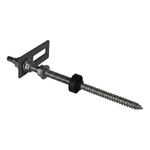 Dubbelschroefdraadbout M10×200 met adapter 80×30 mm voor PV-montage