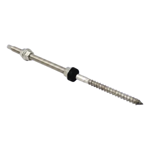 Dubbeldraadbout M12×300 mm roestvrij staal A2 – PV-bevestiging aan dakspanten