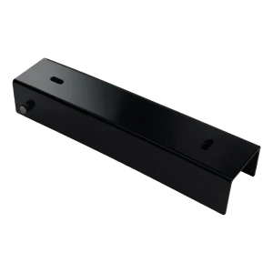 U-profiel voor schutting onderplaat 200×50 mm zwart – stalen montagebeugel