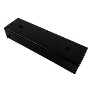 U-profiel voor omheiningsplint 200×55 mm zwart – stalen verbindingsbeugel