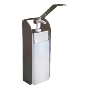 Elleboogdispenser voor desinfectiemiddel van roestvrij staal 1000 ml