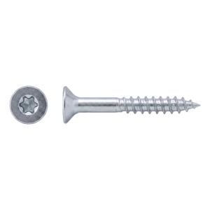 Spaanplaatschroef RVS A2 TX25 6,0×90 mm – verzonken kop, deeldraad – doos 100 stuks