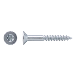 Spaanplaatschroef RVS A2 TX20 4,0×40 mm – verzonken kop, deeldraad – doos 200 stuks