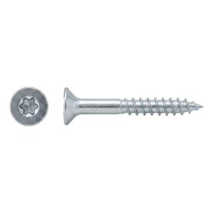 Spaanplaatschroef RVS A2 TX10 3,0×40 mm – verzonken kop, deeldraad – doos 200 stuks