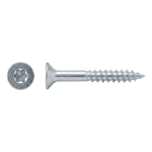 Spaanplaatschroef RVS A2 TX25 6,0×40 mm – verzonken kop, deeldraad – doos 100 stuks