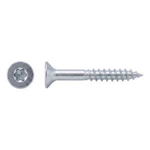 Spaanplaatschroef RVS A2 TX25 6,0×80 mm – verzonken kop, deeldraad – doos 100 stuks