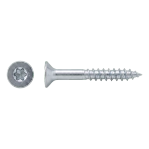 Spaanplaatschroef RVS A2 TX25 6,0×70 mm – verzonken kop, deeldraad – doos 100 stuks
