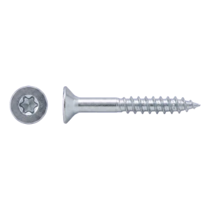 Spaanplaatschroef RVS A2 TX10 3,0×25 mm – verzonken kop, deeldraad – doos 500 stuks