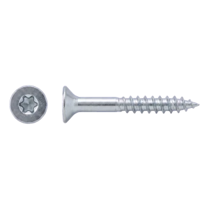 Spaanplaatschroef RVS A2 TX10 3,0×30 mm – verzonken kop, deeldraad – doos 500 stuks