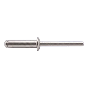 Blindklinknagel roestvrij staal A2/A2 ISO 15983 5,0×10 mm – bolle kop, open – doos 500 stuks