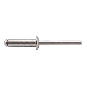Blindklinknagel roestvrij staal A2/A2 ISO 15983 4,0×18 mm – platte kop, open – doos 500 stuks