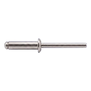 Blindklinknagel roestvrij staal A4/A4 ISO 15983 3,0×12 mm – platte kop, open – doos 500 st.