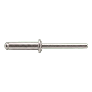 Blindklinknagel roestvrij staal A2/A2 ISO 15983 6,0×12 mm – platkop, open – doos 250 stuks