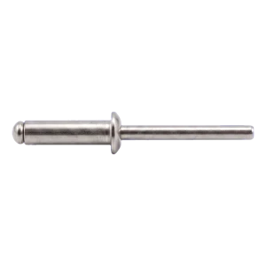 Blindklinknagel roestvrij staal A2/A2 ISO 15983 6,0×10 mm – platte kop, open – doos 250 stuks
