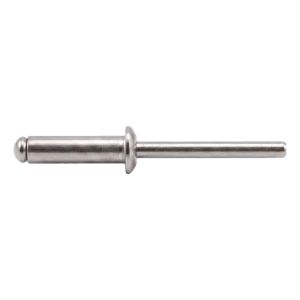Blindklinknagel roestvrij staal A4/A4 ISO 15983 4,0×16 mm – platkop, open – doos 500 stuks