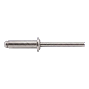 Blindklinknagel roestvrij staal A2/A2 ISO 15983 3,2×10 mm – platkop, open – doos 500 stuks